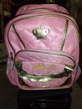 TROLLEY scuola (elementari) bambina - colore rosa - 3 ruote - manico allungabile