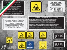 Kit adesivi vano motore - kit,