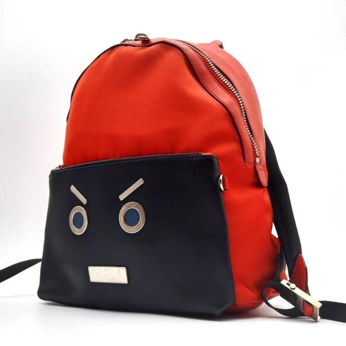 Zaino fendi monster face rosso - face,