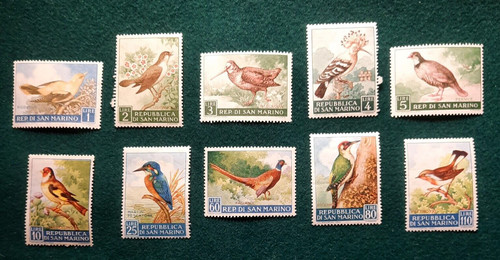 San marino 1960 fauna - san, avicola