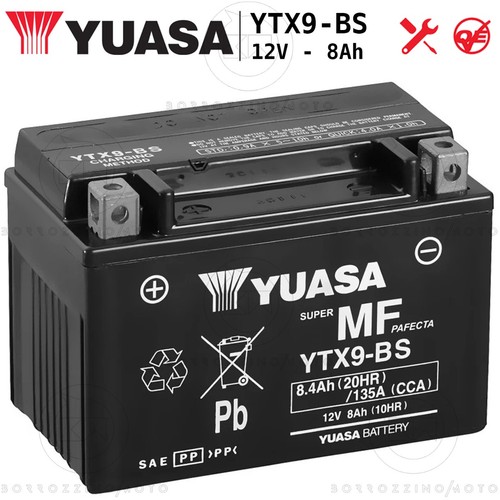 Batteria yuasa ytx9 - batteria,