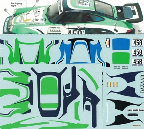 Decal porsche 911 carrera - 1/43,
