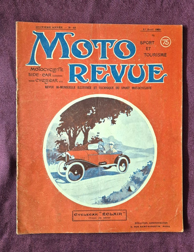 Moto revue 04 1920 - n°49, 04-1920