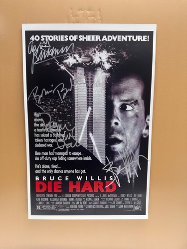 Poster film firmato - die, hard