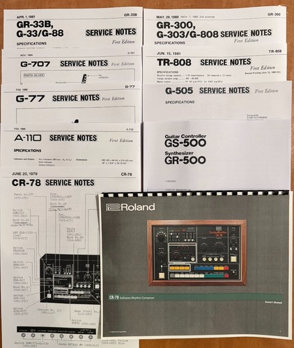 Roland service notes - roland,