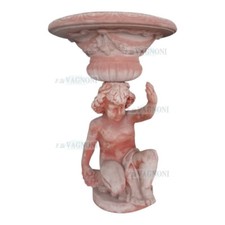 Statua putto putti con vaso - , h
