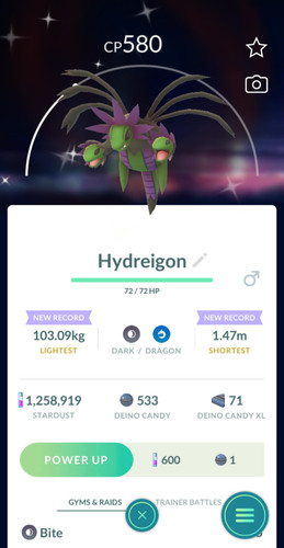 Shiny hydreigon pokémon - shiny, go