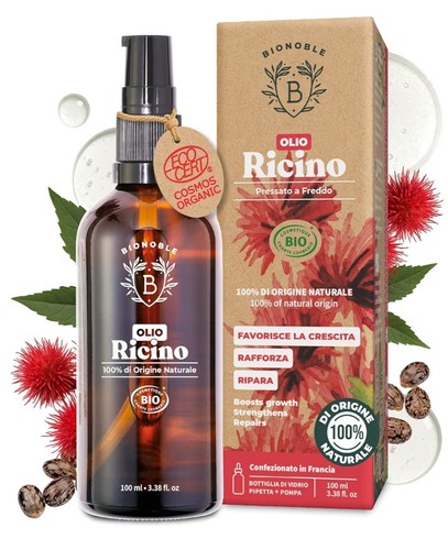 Olio ricino biologico 100ml - ricino,