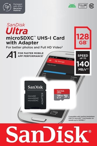 Sandisk ultra 128gb - ultra, microsd