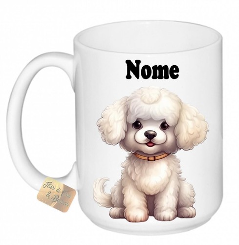 Tazza latte barboncino nome - tazza,