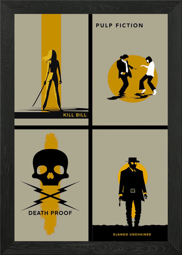 Tarantino set film con - , cornice