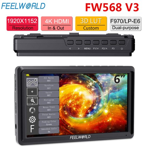 Feelworld fw568 3d lut - feelworld, 6"