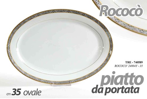 Piatto portata ovale cm - ovale,