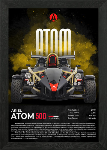 Poster ariel atom 500 supercar - poster,