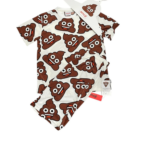 Set pigiama emoji cacca - pigiama,