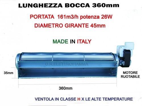 Ventola tangenziale stufa - ventola,