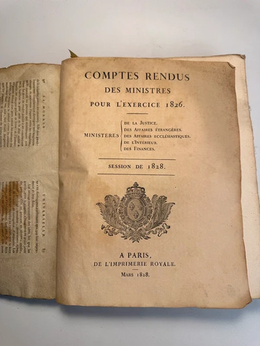 Libro antico 1828 comptes - libro,