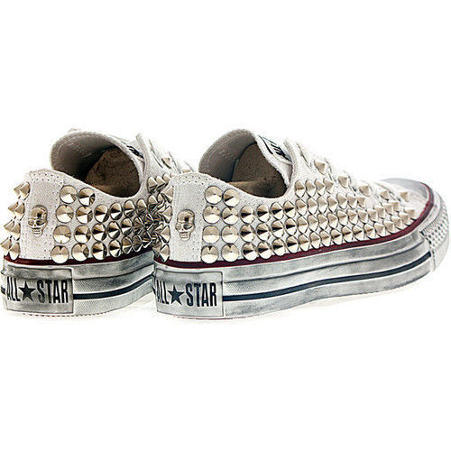 Converse bianche basse all - basse,