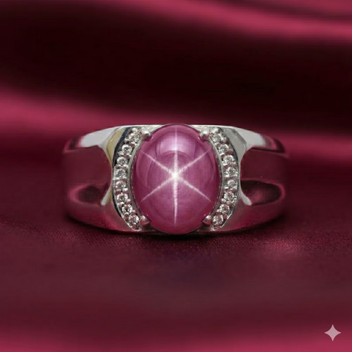 Anello uomo con zaffiro - uomo,