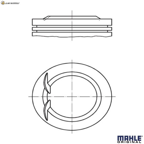 Pistone 011 per opel - pistone,