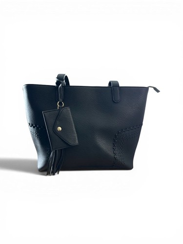 Set borsa nera ecopelle - ecopelle, e