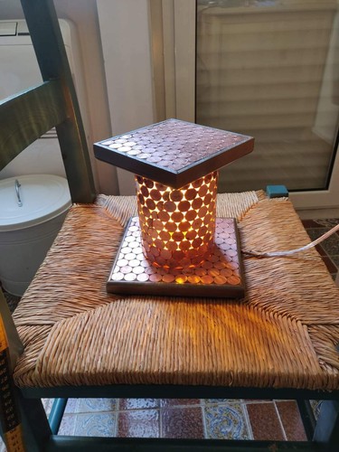 Lampada abat jour legno - lampada, abat-jour