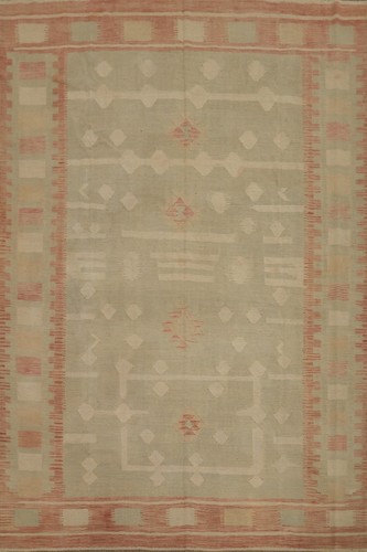 Tribal style wool kilim - wool, flat