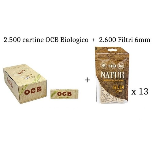 500 cartine ocb biológico - 2.500,