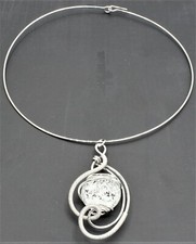 Parure con perle foglia - perle,