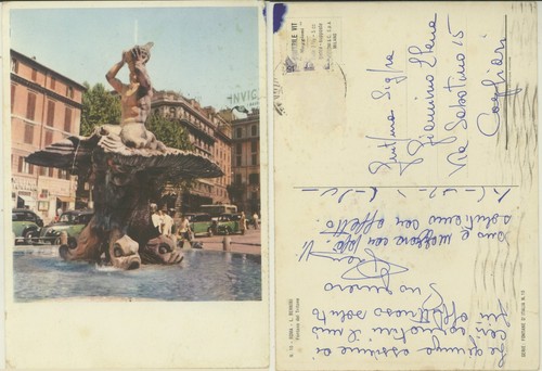 Roma fontana del tritone - del,