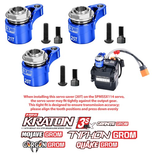 7075 servo saver 25t - 7075,