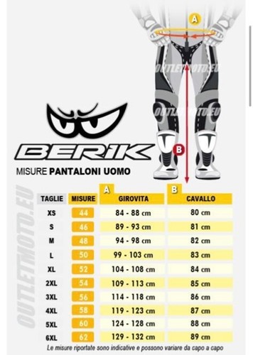 Pantaloni moto uomo berik - pantaloni,