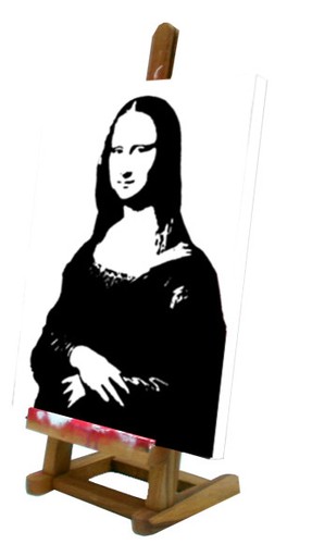 1quadro pop art gioconda - art,