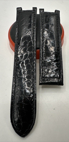 Cinturino coccodrillo nero