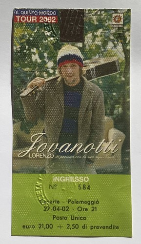 Biglietto concerto jovanotti - concerto,