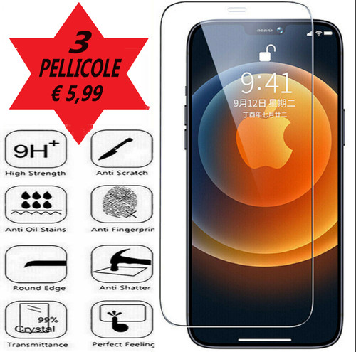 Vetro temperato per iphone - temperato, 14