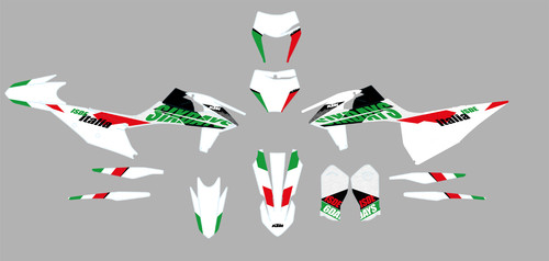Kit grafiche adesive per ktm - kit,