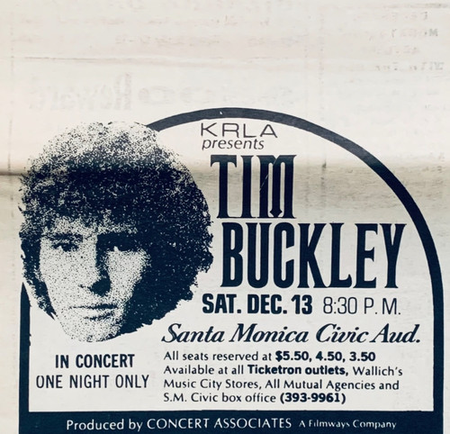 Tim buckley vintage 1969 - vintage,