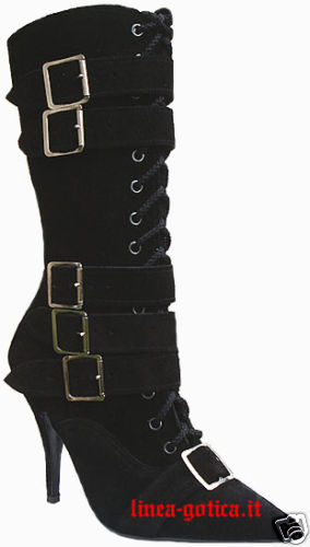 Stivali scarpe camoscio pelle - scarpe,