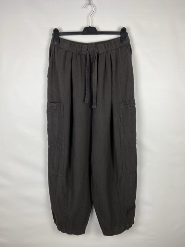 Pantaloni lino con - in,