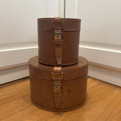 Scatole pelle vintage - pelle,