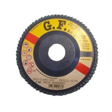 50pz. DISCO LAMELLARE ABRASIVO GLOBE GF MM.115 LAMELLE ZIRCONIO GR40 INOX FERRO