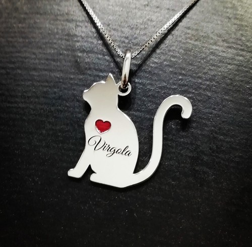 Collana con ciondolo - con, gatto