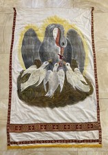 Large Banner Painted On Canvas