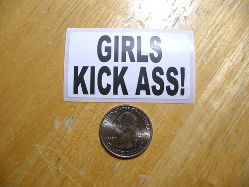 Adesivo sticker ragazza kick - adesivo,