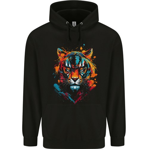 Hoodie uomo grafitti tiger - hoodie, da