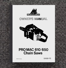 610 650 Chainsaw Owner's