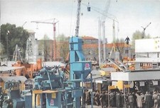 CARTOLINA XXXIV FIERA MILANO LARGO LAVORO PIAZZALE MACCHINE EDILI EIRTCH