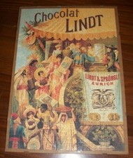 PUZZLE CHOCOLAT LINDT - PUBBLICITARIO VINTAGE