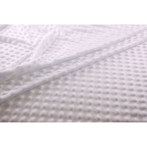 Tessuto peluche minky bianco - tessuto,